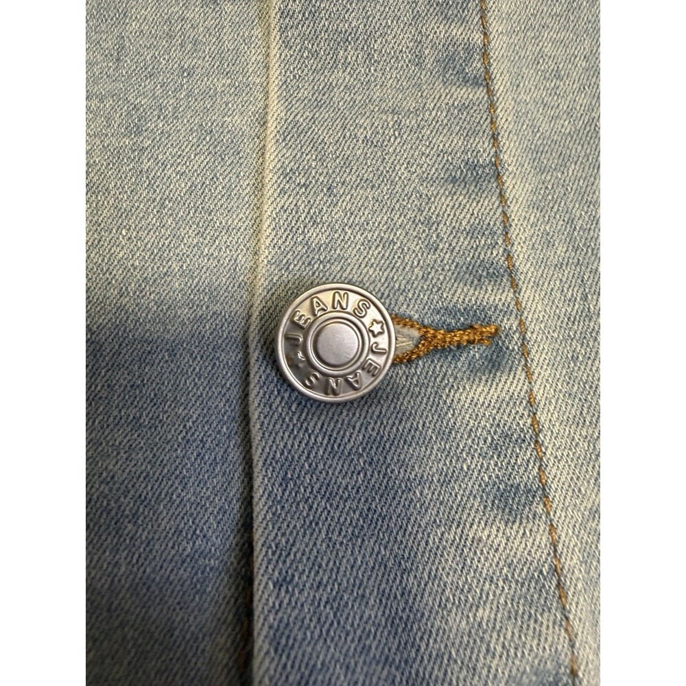 Vintage 90s Y2K Light Blue Wash Denim Button Front Maxi Skirt~L~Pencil Stretch - Picture 6 of 10